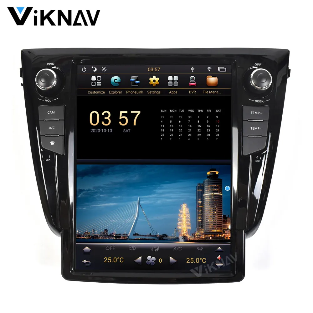 12,1 PX6 Android Авто Радио DVD Мултимедия За Nissan X-Trail 2013-2020 Автомобилен Плейър GPS навигация Стерео Записващо устройство Основното Устройство Изображение 2 