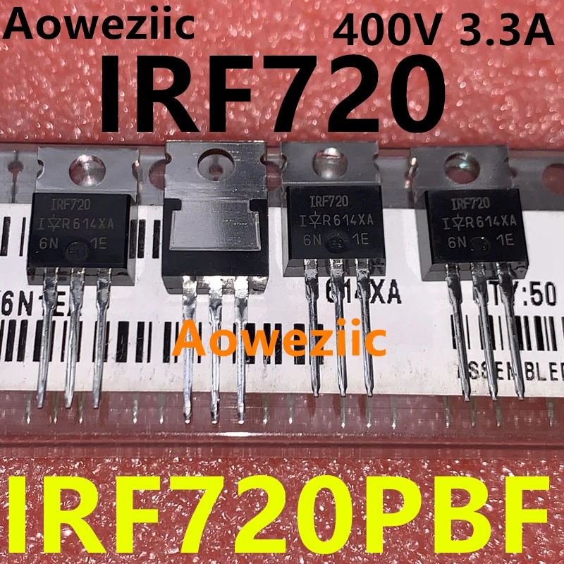Aoweziic 10 бр./лот IRF720PBF IRF720 Вграден TO-220 400 3.3 A MOS bobi fifi Нов Внос на Оригинала Изображение 0 