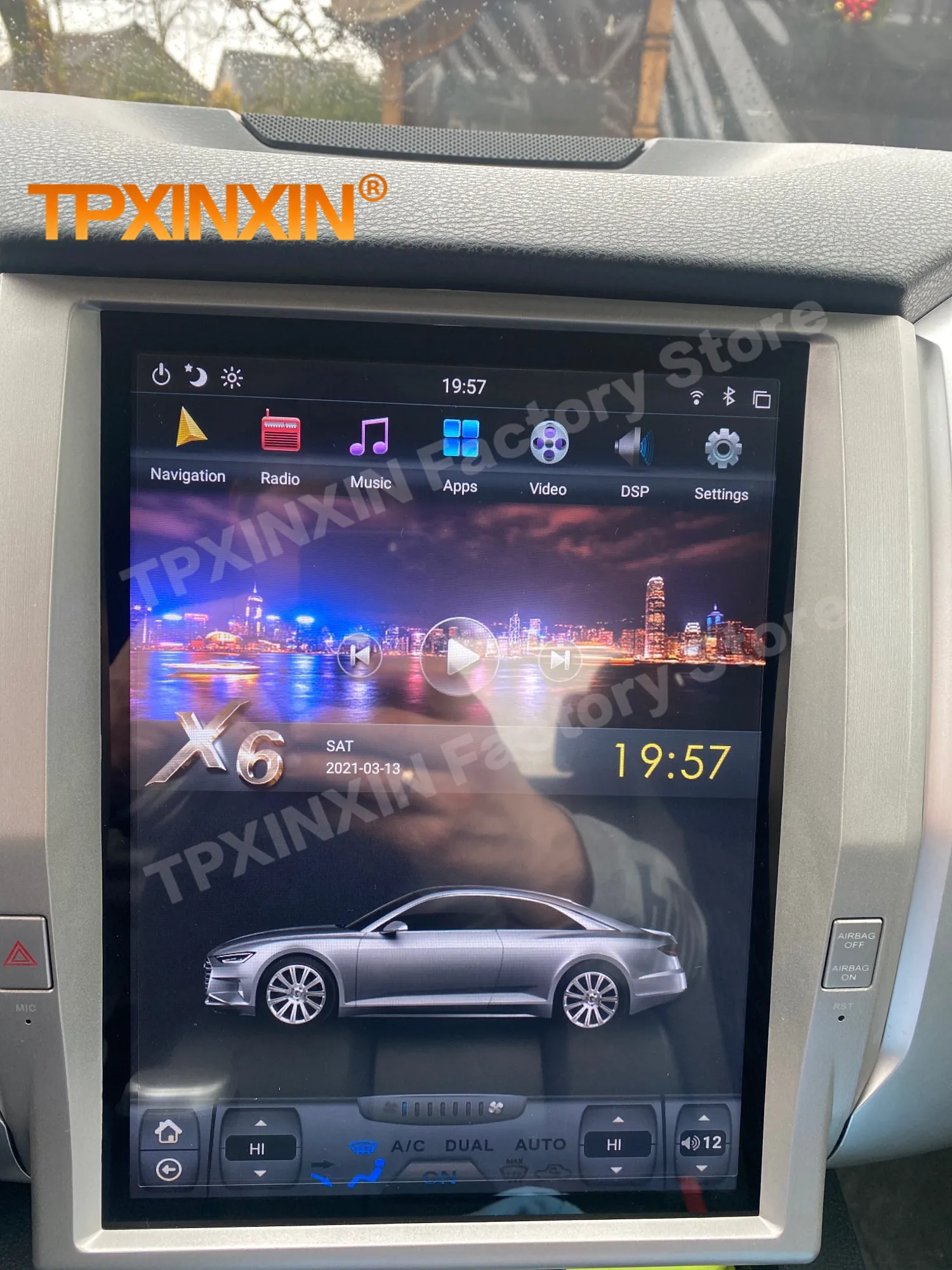 2 Din Android 11 Tesla Мултимедия Стерео За Toyota Tundra 2014 2015 2016 2017 GPS Navi Аудио-Видео Приемник Плейър Главното Устройство Изображение 2 