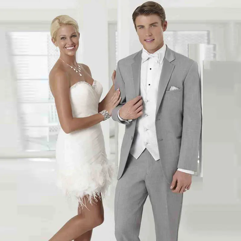 Най-новият дизайн на Мъжки Костюми за Сватба Смокинги Младоженеца-3 предмет Палто, Панталони Жилетка, Мъжки Костюм Сако Homme Slim Fit Terno Masculino Изображение 0 