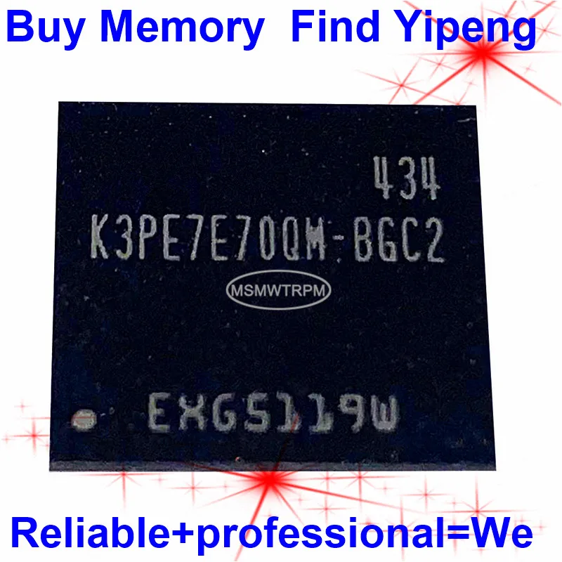 K3PE7E70QM-BGC2 216FBGA LPDDR2 1066 Mbit/с 1 GB Мобилни телефони, Таблети, Лаптопи DDR LPDDR флаш чип с памет K3PE7E7 Изображение 0 