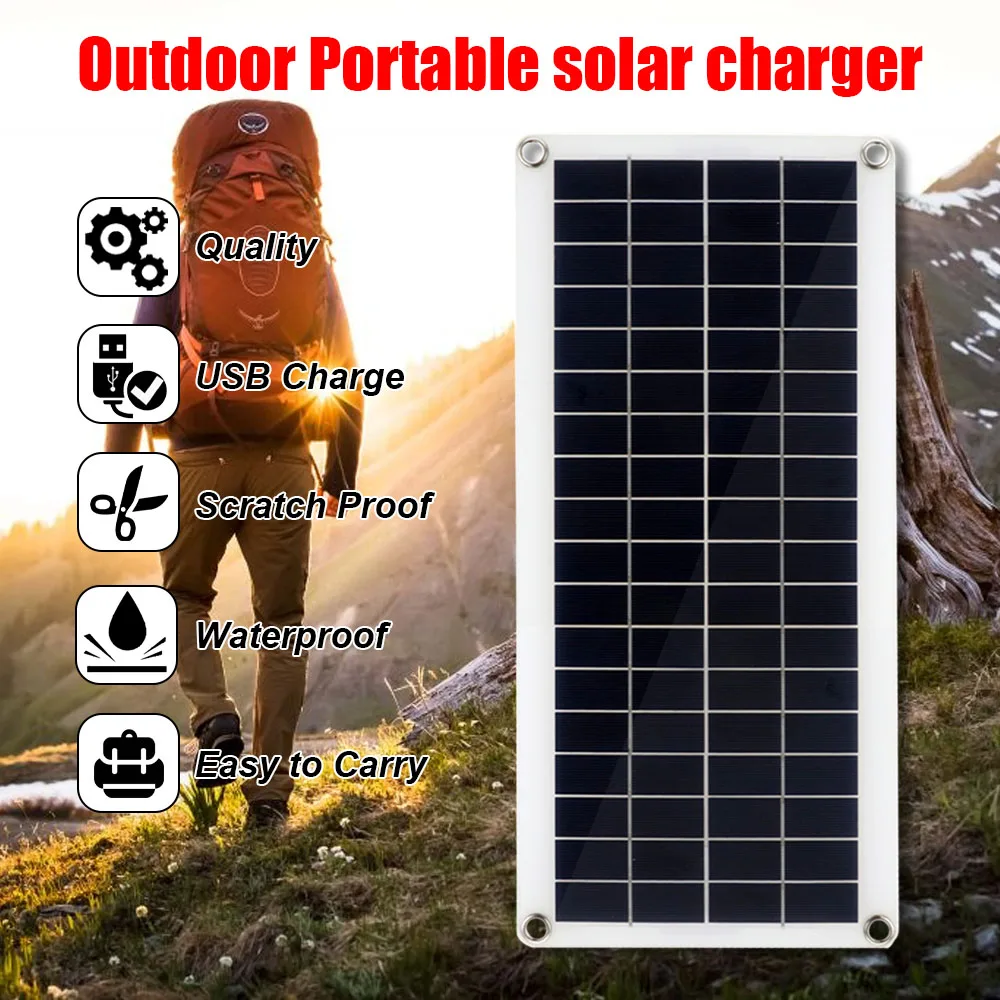 50 W слънчев Панел, Зарядно Устройство, Комплект за Слънчева Енергийна Система 10A-60A Контролер на заряд на Регулатор на производство на електроенергия е Източник на Захранване на Батерията Изображение 1 