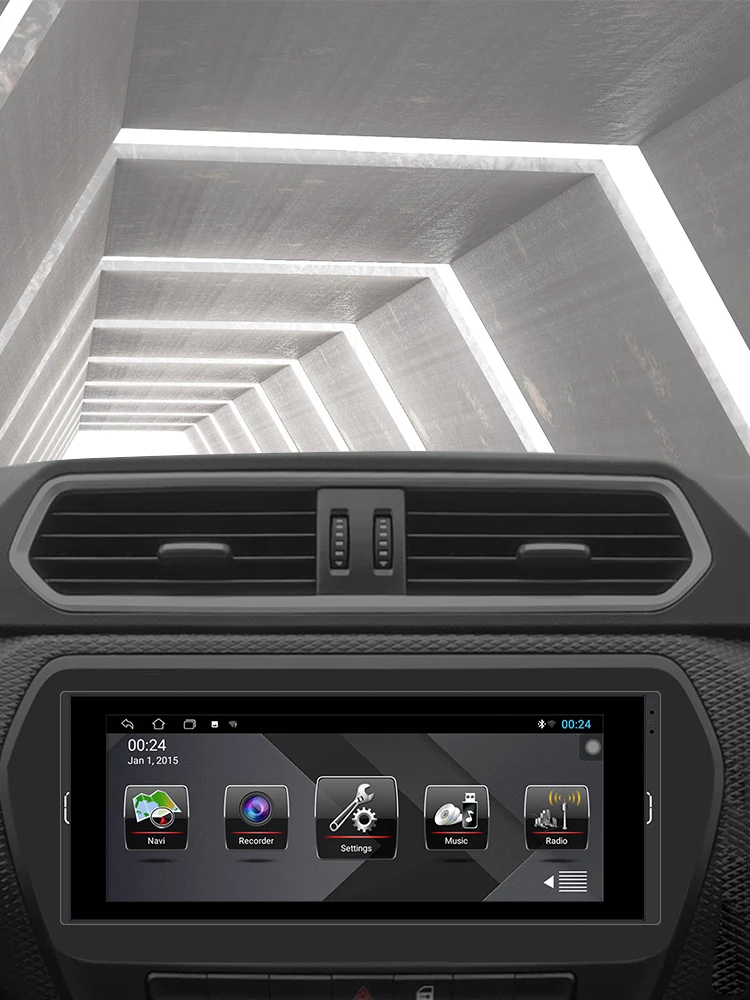Bluetooth WiFi USB TF GPS Навигация Универсален Android 11,0 1 Din Радио Сензорен Екран 6,9 См Auto Carplay Стерео Изображение 3 