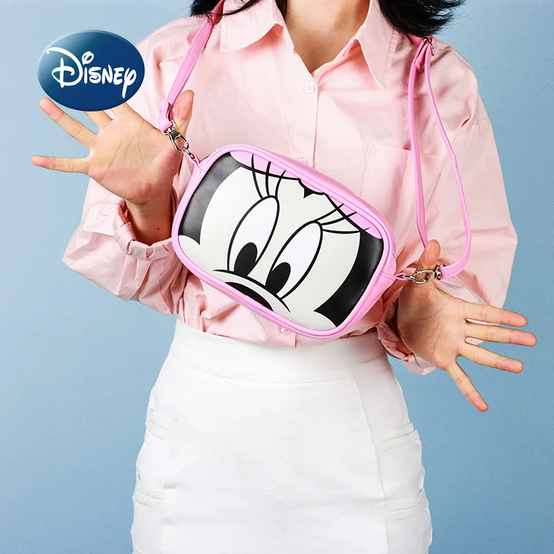 Disney Minnie Оригинална Нова Наклонена Чанта На Рамото, Луксозна Брандираната Детска Чанта На Рамото, По-Голямата Голям Модерен Студентски Наклонена Чанта Изображение 0 