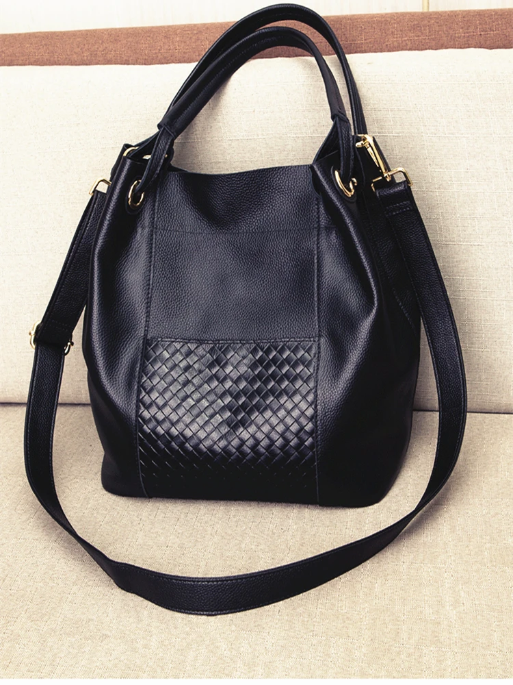 Голяма дамска чанта-скитник, Дизайнерска Луксозна Чанта чанта от 100% Мека естествена Кожа, Чанта-торба с Горната дръжка за чанта-чанта за През Рамо Изображение 0 