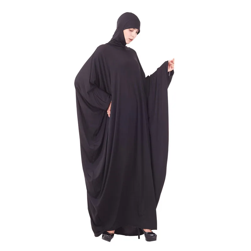 Дубай абайя турски. → облекло мюсюлманската рокля-хиджаб с качулка свободно рокля с ръкав 
