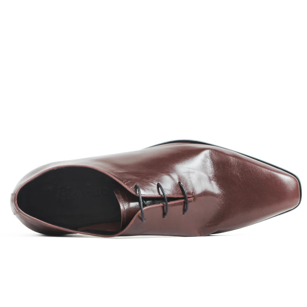 VIKEDUO/ново записване; мъжки специални обувки от кожа на Кенгуру; Oxfords ръчно изработени с патина на поръчка; мъжки сватбени офис обувки Zapato de Hombre Изображение 4 