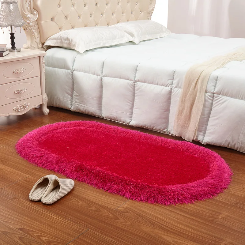 Еластичен копринен килим, подови постелки дневна спалня масичка за кафе, нощни подложки Изображение 0 