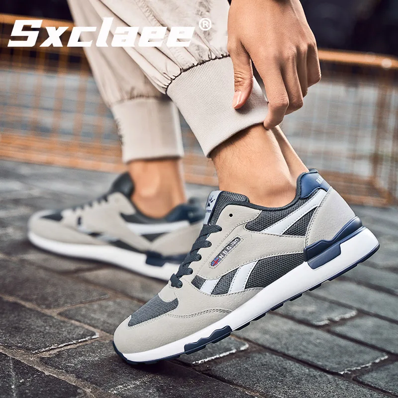 Sxclaee/ мъжки Ежедневни обувки, лека спортни обувки, Класически Маратонки, Удобни Улични Дишащи Обувки за Бягане на плоска подметка
