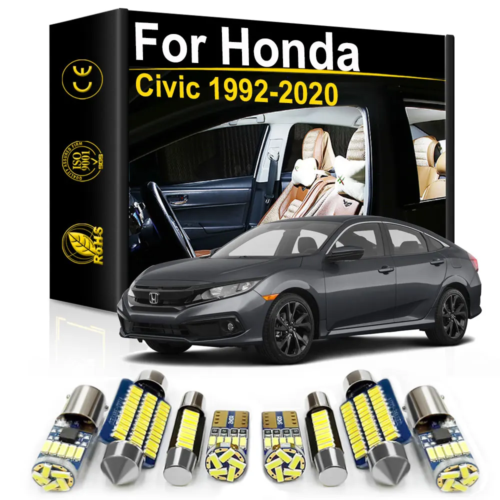 Авто Led Лампа за интериора на Honda Civic 10th 9th 8th 7th 5th 6th 1992 2006 2011 2016 2019 2020 Аксесоари Canbus Вътрешна Лампа