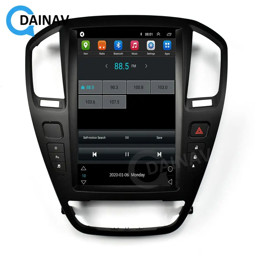 12,8 инчов Автомобилен мултимедиен DVD-плейър За Buick Insignia юли 2013 Авто Аудио Стерео Радио с GPS WIFI DVR Изображение 2 