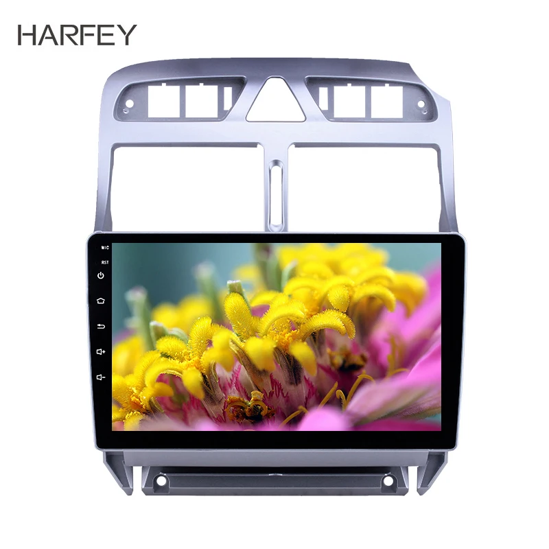 Harfey 2din 9 инча GPS авто мултимедиен плеър с Android 8,1 за Peugeot 307 2007 2008 2009 2010 2012 2013 Главното устройство радиото на автомобила