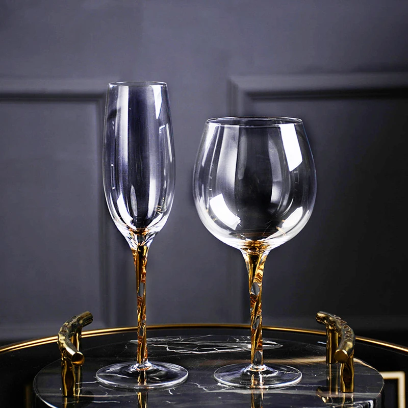 2 бр., Чаша за Вино, с високо качество, Кристални чаши за шампанско, домашни кухненски принадлежности за пиене, Бар, хотелски чаши