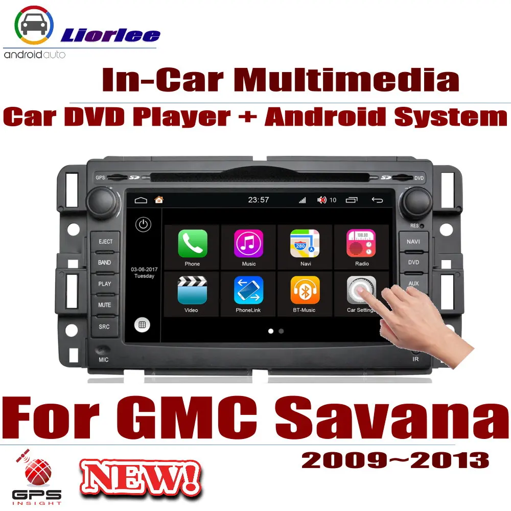 За GMC Савана 2009-2013 Android HD Дисплей на Системата за Аудио и Видео Стерео Тире Главното устройство Радио Кола DVD Плейър GPS Навигация