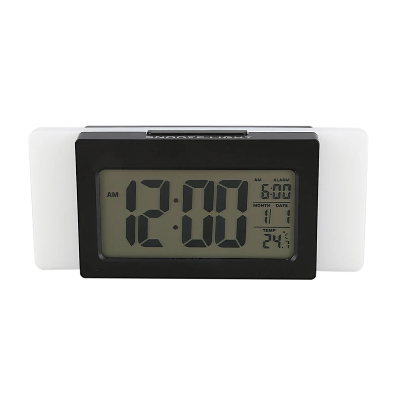 Безшумни Часовници, Електронни Часовници Леки LCD Часовници Многофункционален Настолен Будилник