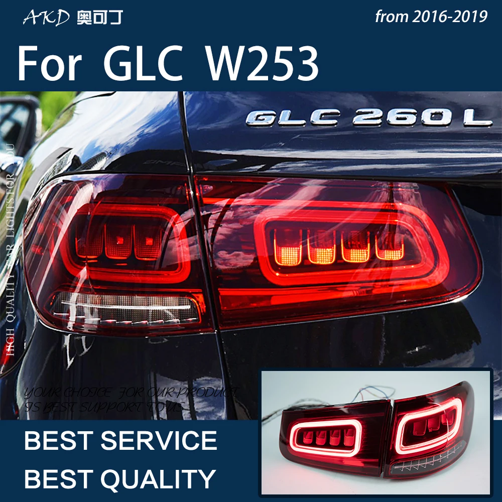 Автомобилни Фарове За GLC 2016-2019 W253 GLC300 GLC350 LED Авто Задните Светлини при Събирането На Актуализация AMG Дизайн 2022 Съвременен Стил-Аксесоари