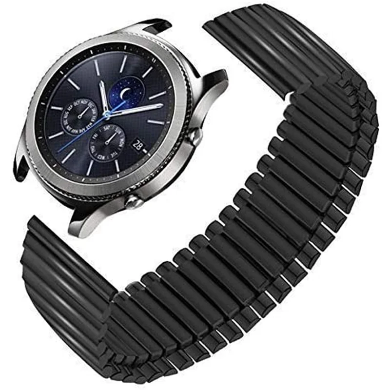 Еластичен метална каишка за Samsung Galaxy Watch 46 мм/Gear S3 Frontier /Huawei Watch 46 мм/Amazfit GTR 47 мм за метална каишка 22 мм