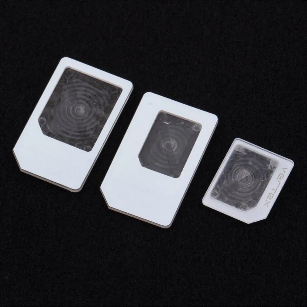 3 бр. За nano SIM за Micro Стандартен Адаптер за карти Тава Притежателя Адаптери За iPhone 5 Безплатен / Директен доставка Изображение 0 