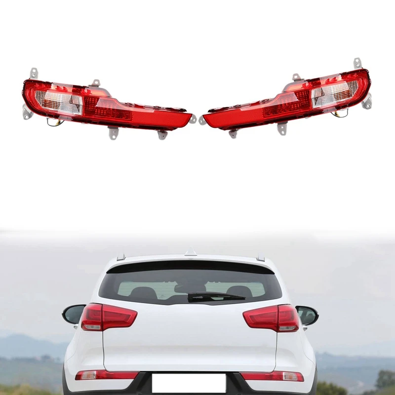 Задна Броня на Автомобила Фарове за мъгла Паркинг Предупреждение Рефлектор LED Задни Светлини за Kia Sportage 2014 2015 2016
