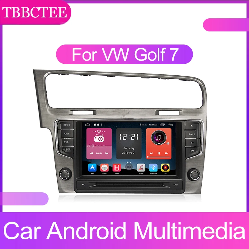 Авто Мултимедиен плеър на Android За VW Golf 7 2012 2013 2014 2015 2016 2017 2018 2019 GPS 2 Din GPS Навигация Авторадио Радио