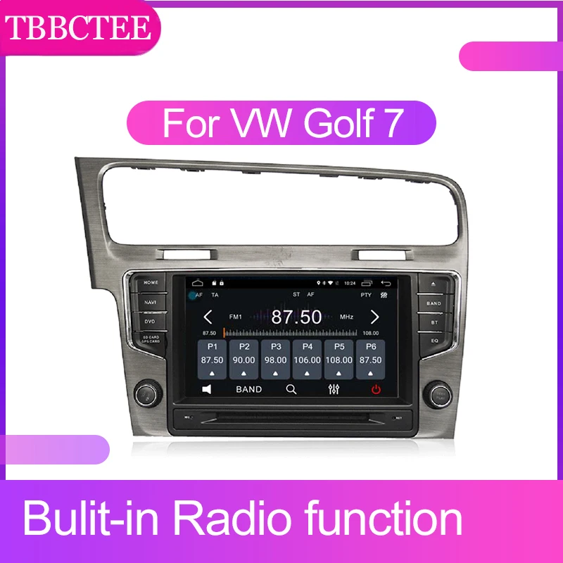 Авто Мултимедиен плеър на Android За VW Golf 7 2012 2013 2014 2015 2016 2017 2018 2019 GPS 2 Din GPS Навигация Авторадио Радио Изображение 5 