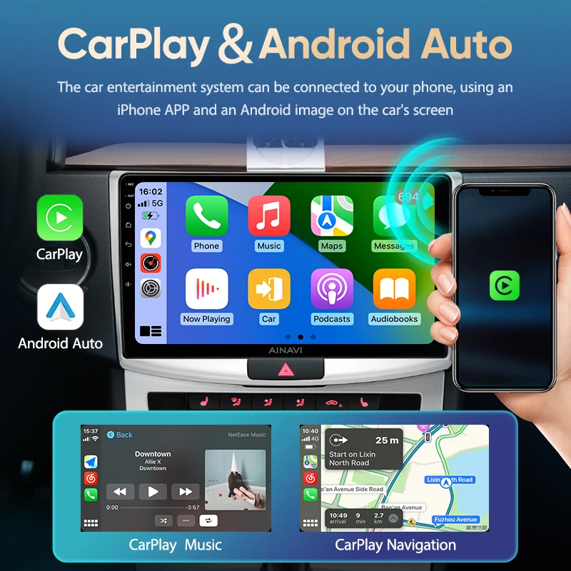 Ainavi автомагнитола За Honda CR-V 3 RE CRV 2007-2011 Carplay Android авто Qualcomm Кола стерео Мултимедиен плеър 4G wifi DSP 48EQ Изображение 2 