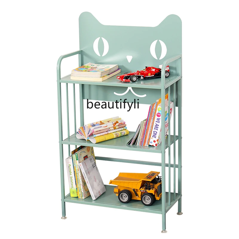 Рафтове за Съхранение на Детски Играчки ZQ Шкаф За Съхранение на Детски Книги Етаж Многослоен Обикновен Багажник Изображение 4 