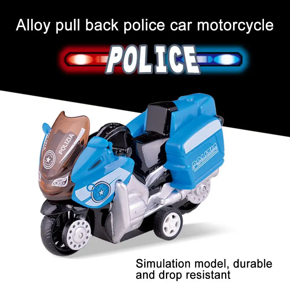 Мини-Рафтинг Полицай На Мотоциклет Мотоциклет Отстъпи Модел Детска Играчка Украса На Дома Плот Изображение 0 