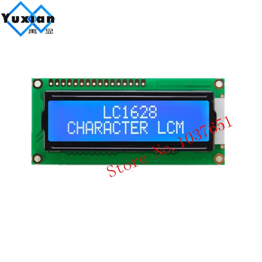 LCD дисплей 1602 16x2 LCD дисплей 2 бр. STN син LC1628 Compatibel HD44780 WH1602B AC162B LMB162AFW SCS01602B0 лидер в продажбите Изображение 0 
