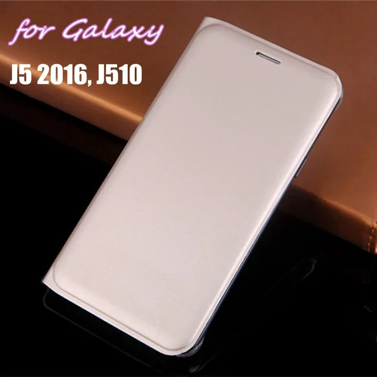 Тънък Портфейл Кожен Калъф флип-надолу Задната част на Кутията във Формата На Миди Държач За Карти Телефон Защитна Маска За Samsung Galaxy J5 2016 J510 J510F J510H J510M